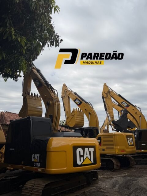 Variedade de escavadeiras hidráulica aqui no paredão máquinas! #cat